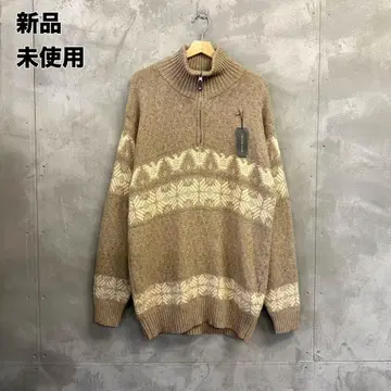 [ 미사용 새상품 ] VINTAIGE CLUB 하프 지퍼 니트 스웨터