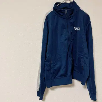 레어 NASA [ M ] 네이비 집업 자켓