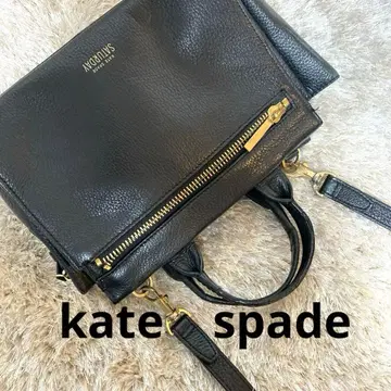 새상품급 케이트 스페이드 2way 숄더백 핸드백 블랙 가죽