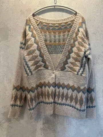 Andemiu 가장 좋아하는 꽃 타베 미카코 씨 착용 긴팔 가디건