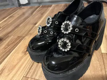 bubbles 더블 버클 신발 9.5cm 힐