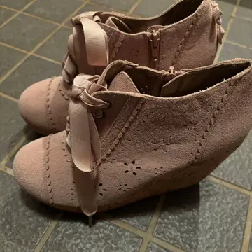 리즈리사 더스티 핑크 숏부츠 부티