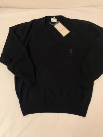 TRUSSARDI 블랙 니트 스웨터 M 택 포함 미사용품 이탈리아제