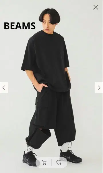 새상품급 BEAMS 빔즈 컨버터블 카고 팬츠 L