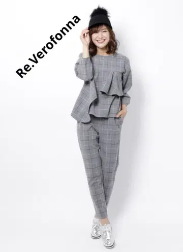 Re.Verofonna 셋업 티어드 아지메 프릴 선염 패턴