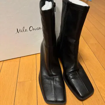 Mila Owen 블랙 부츠 38