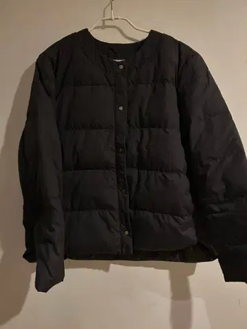 OPAQUE.CLIP 블랙 다운 자켓 38 M