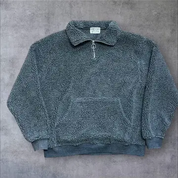 구제 의류 남성용 보아 자켓 하프 지퍼 풀오버 TEMPTATION