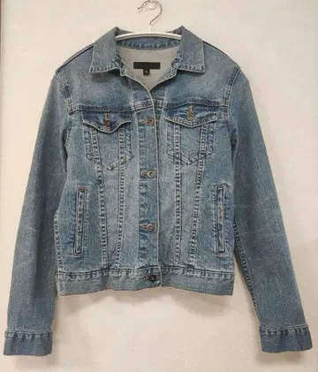 유니클로 데님 자켓 라이트 블루 M 지쟌