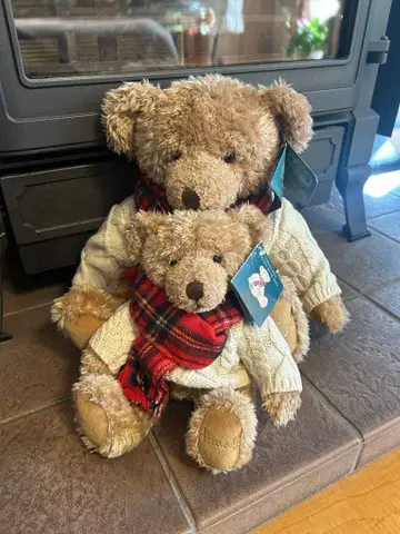 Harrods Christmas Bear 2002 해롯 베어 부자 세트