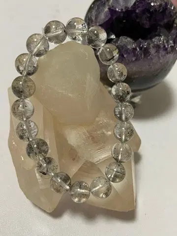 수정 비즈 팔찌 약 18cm