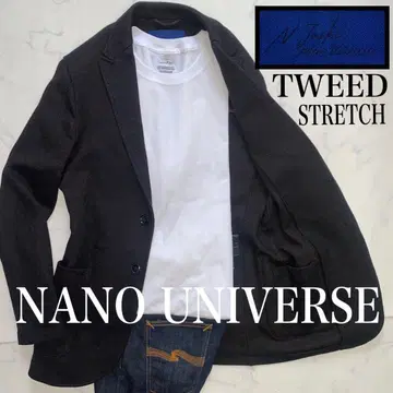 NANO UNIVERSE 사용감 없는 새상품급 M 트위드 내추럴 스트레치