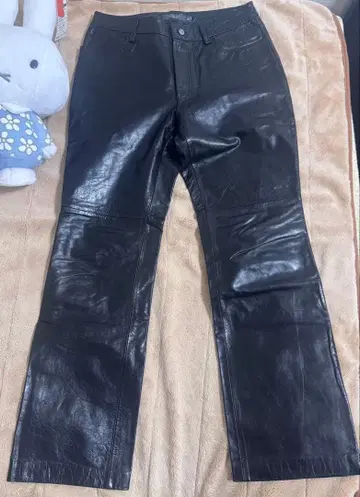 GAP 부츠 핏 천연 가죽 팬츠 남성용