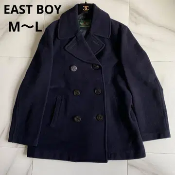 EAST BOY 이스트 보이 더블 울 코트 네이비