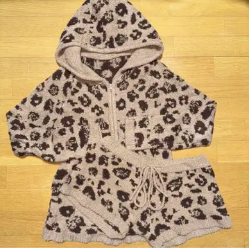 ravijour 라비주르 레오파드 무늬 복슬복슬 룸웨어