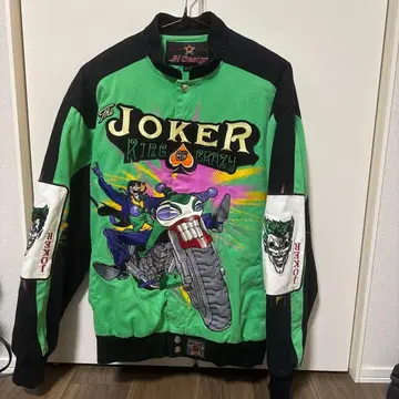 BATMAN 조커 자수 레이싱 자켓