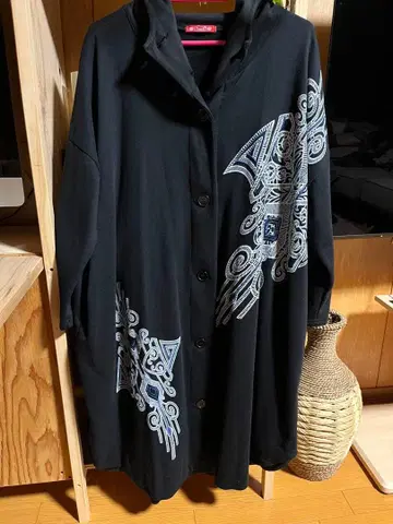 후드 부착 오버 사이즈 가디건