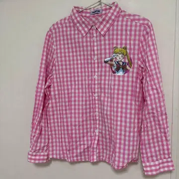 PUNYUS 세일러문 깅엄 체크 긴팔 셔츠