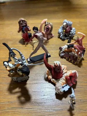 진격의 거인 피규어 캡슐Q 절망과 반공의 비넷 카이요도 7종