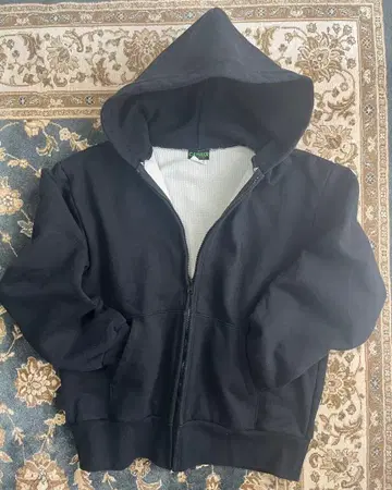 CAMBER 캠버 지퍼 후드티 블랙 안감 기모