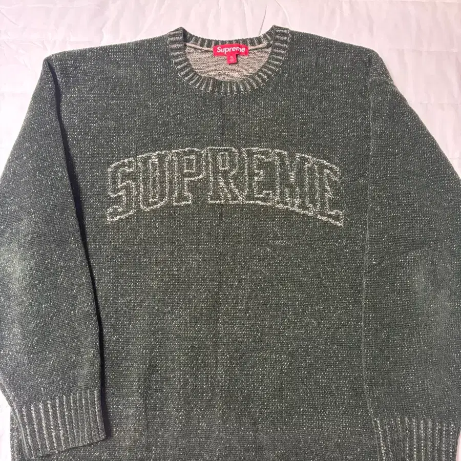 Supreme Contrast Arc Sweater Supreme Contrast Arc Logo Sweater