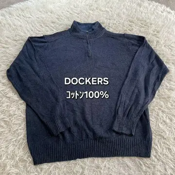 DOCKERS 코튼 100% 하프 지퍼 니트 스웨터