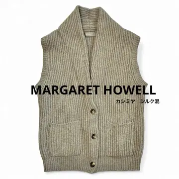 마가렛호웰 일본제 캐시미어 실크 혼방 니트 베스트 MGH