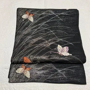 순수 실크 앤티크 후쿠로 오비 샤 여름 오비