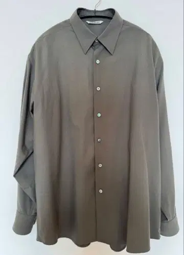 새상품급 오라리 AURALEE 울 긴팔 셔츠 사이즈 3