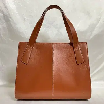 [ 새상품급 ] 이타가키 ITAGAKI 핸드백 숄더백 천연 가죽 브라운