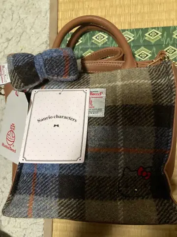 해리스 트위드 헬로키티 백