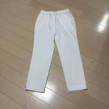 [ blancvert ] 화이트 크롭 팬츠 36