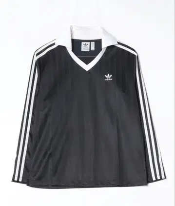 아디다스 아디컬러 풋볼 자카드 V넥 긴팔 피케 셔츠