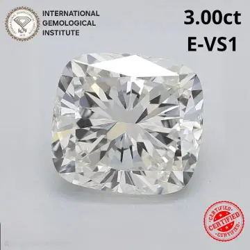 3.00ct E-VS1 쿠션컷 라보그로운 다이아몬드