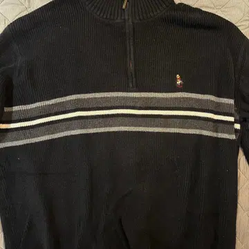 Polo 스트라이프 하이넥 스웨터