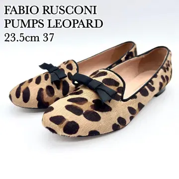 [새상품급] 파비오 루스코니 펌프스 레오파드 송치 표범 무늬 리본