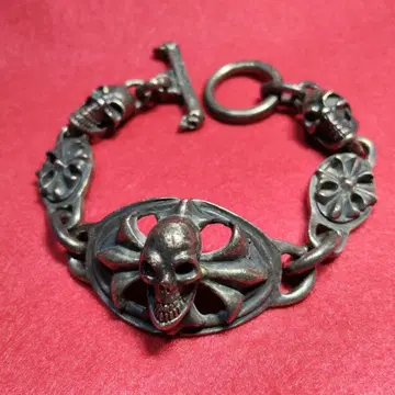 스컬 팔찌 실버 925 STERLING 브랜드 불명품