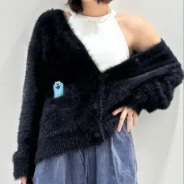 오버 사이즈 가디건 퍼펫 순순