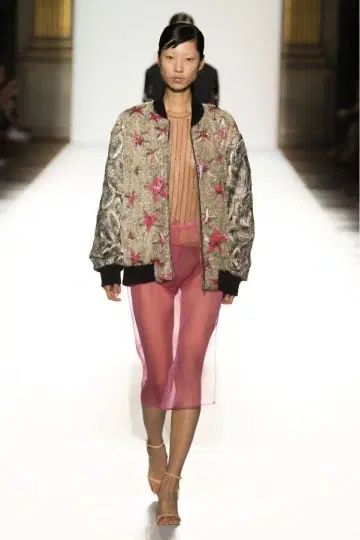 DRIES VAN NOTEN 2018 SS 자수 블루종 자켓