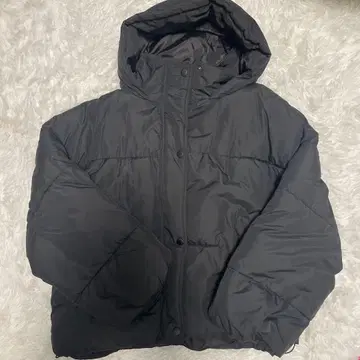 블랙 다운 자켓 L 사이즈