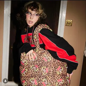 [ 완판템 ] RE. 아르이도트 나카 리이사 레오파드 충전솜 빅백