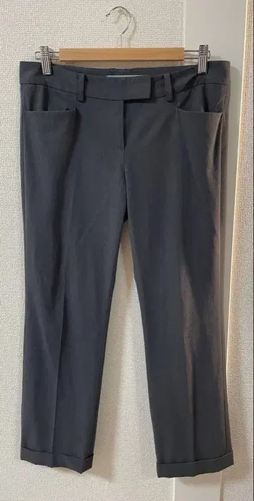 [ 3723 ] theory luxe 슬랙스 그레이 더블 팬츠 40