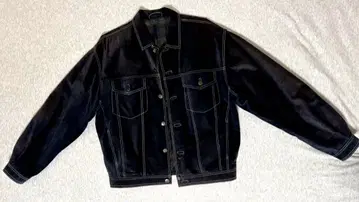 Vintage suede jacket navy