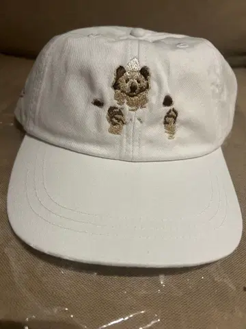 The sauna 자수 곰 화이트 캡