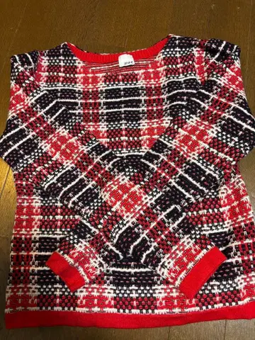 JENNE 완판 트위드풍 니트