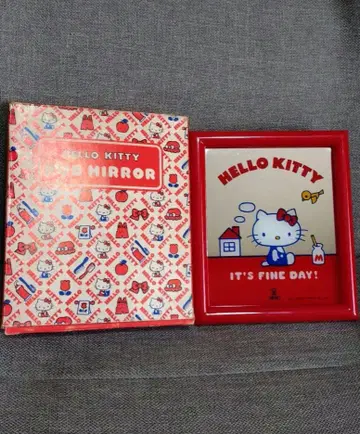 HELLO KITTY 거울 스탠드 레트로