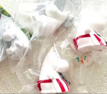 무민 피규어 가챠가챠 4개 기다림 미니어처