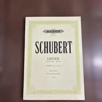 슈베르트/ 가곡집 BAND 3 op.37~80 페터 S.