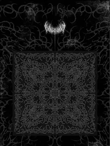 Thorn Skull Scarf (White x Black)