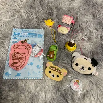 리락쿠마 스트랩 8개 세트